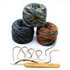 200g/lot Yarn For Knitting& Crocheting matethreads DIY Yarns crochet Metallic + Cotton metallized thread Hand Knitting ZL4 2