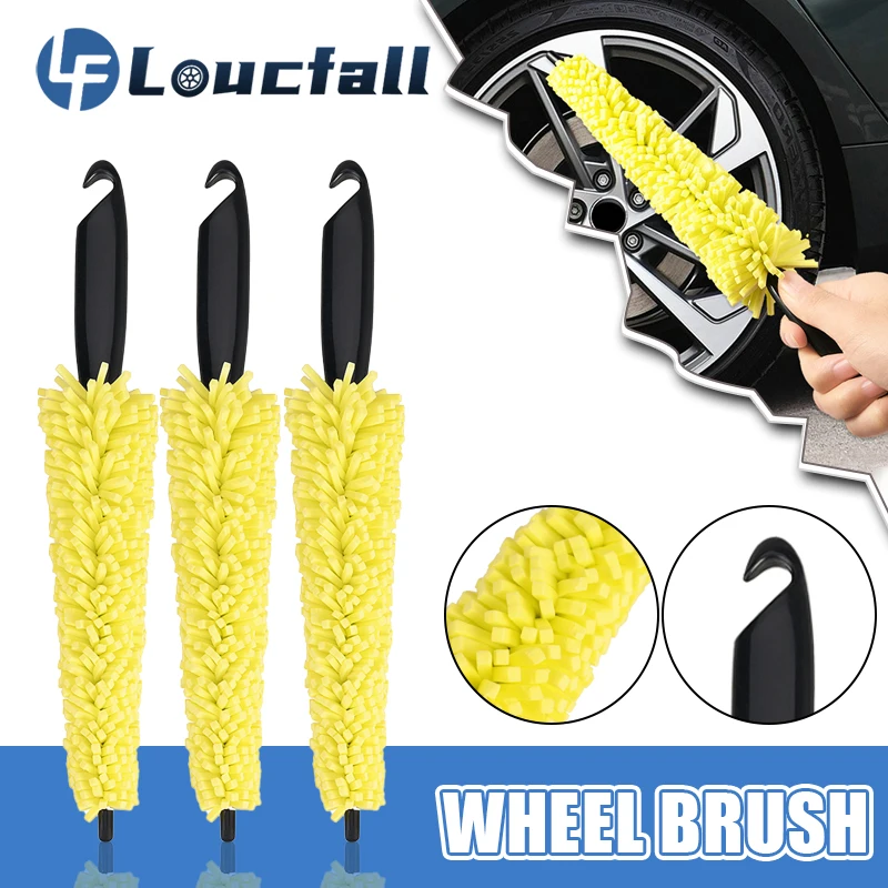 Car Wheel Wash Brush Vehicle Cleaning Brush Sponge Wheel Rims Tire