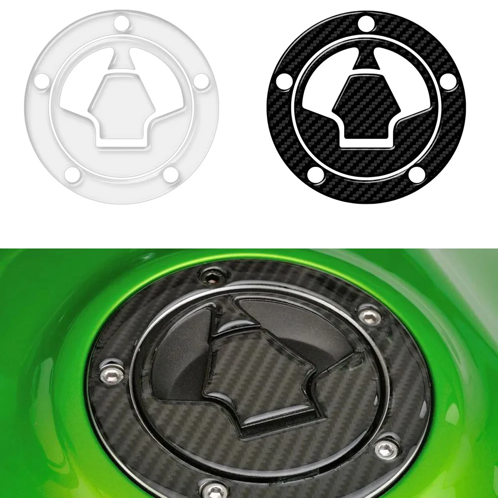 

Motorcycle Fuel Tank Cap Cover Protection Sticker case for Kawasaki Models From 2006 (5 Holes)