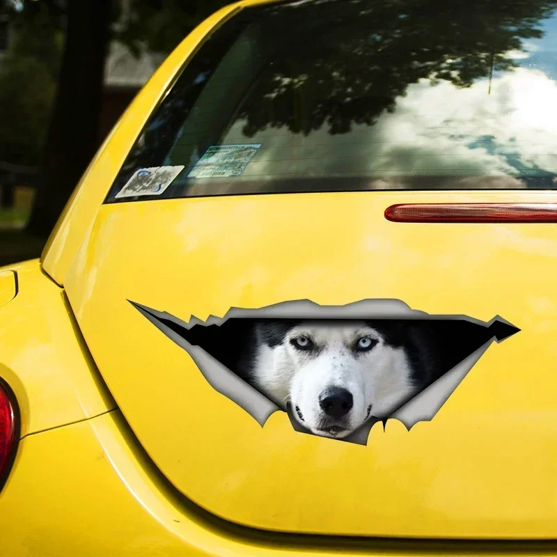 

Car Sticker Husky Self-adhesive Decal Waterproof Auto Decors on Bumper Rear Window