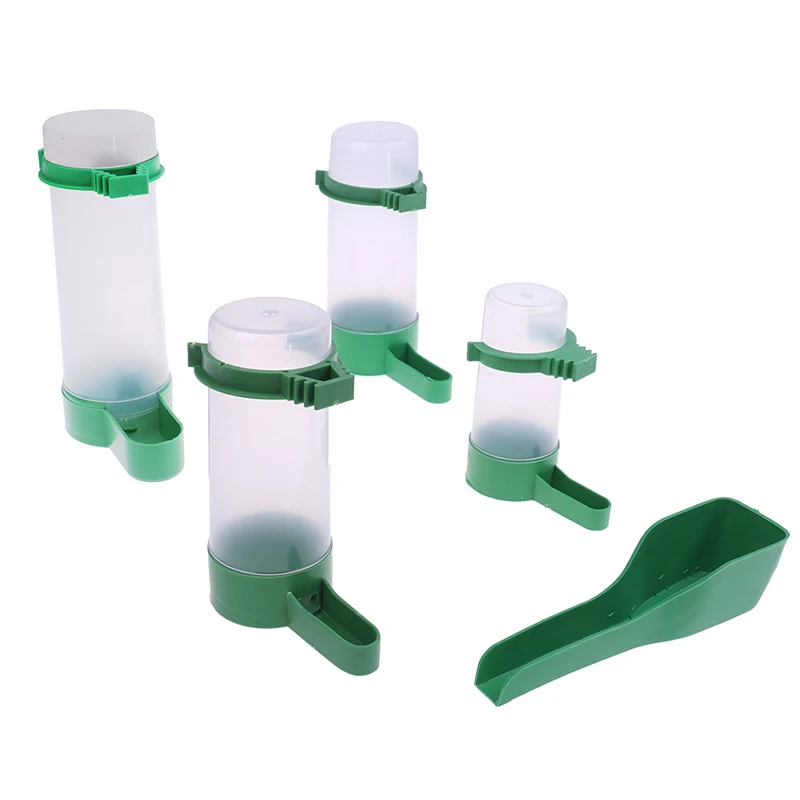 Pet Cage Aviary Bird Parrot Budgie Canary Drinker Food Feeder Waterer Clip bird feeder parrot feeder