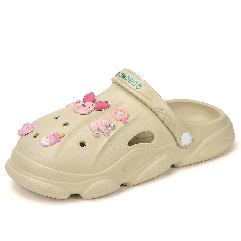 

Fujeak Indoor New Style Slippers Fashion Flat Shoes for Women Classic Slippers Four Seasons Casual Shoe Men Non-slip Footwear