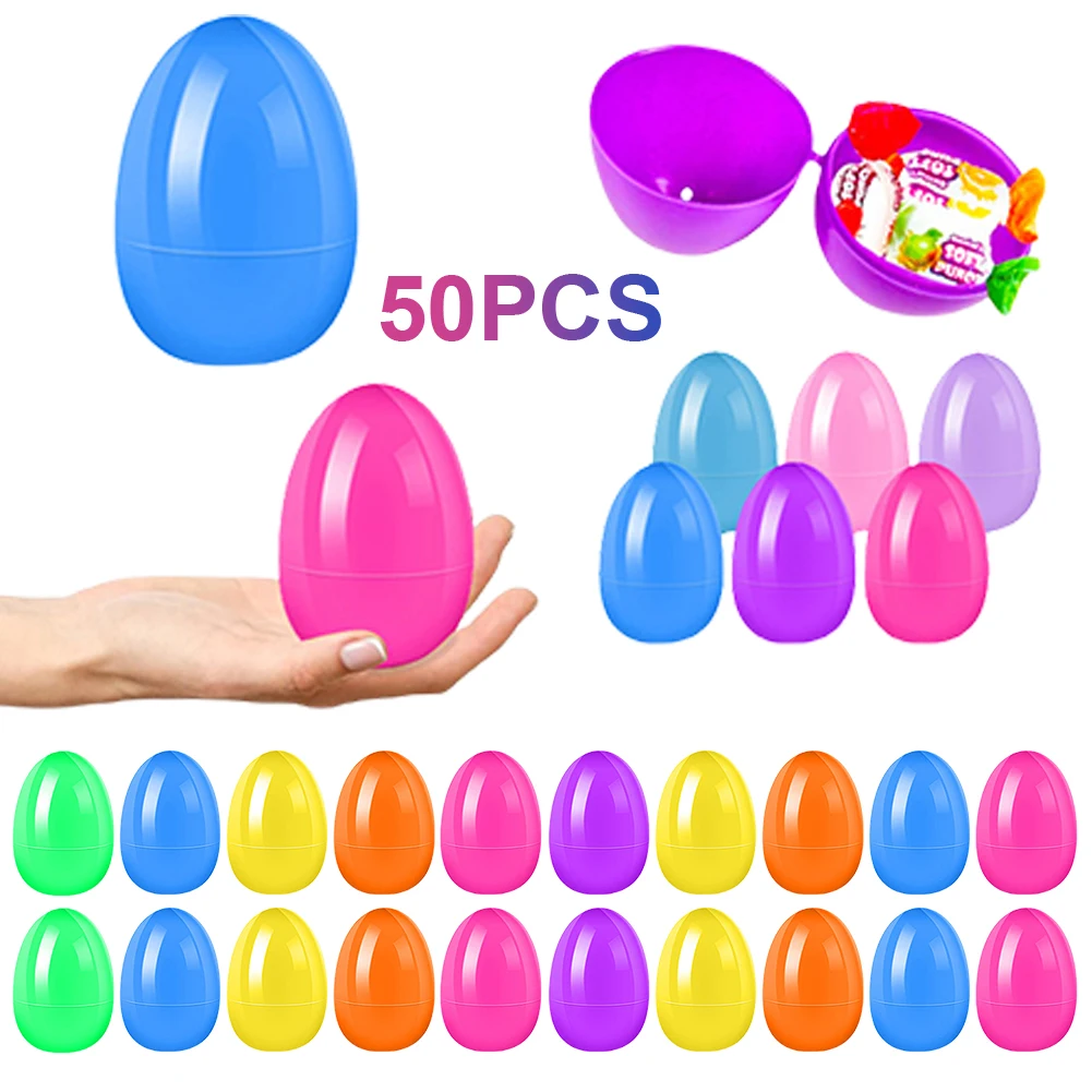 Plastic Fillable Easter Eggs for Kids Party Decorations