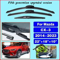 For Mazda CX-3 CX3 2014 - 2023 Car Wiper Front Rear Wiper Blades Windshield Windscreen Window Brushes Car Accessories 22"18"10" 1
