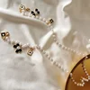 Black White  Bow Pearl Glasses Chains Sunglasses Accessory for Women  Lanyards Accessories 3