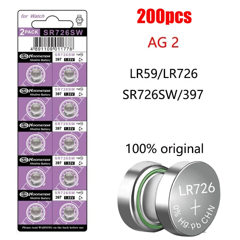 ボタン電池 コイン電池 SR50 397 SR726SW ×6個(71)