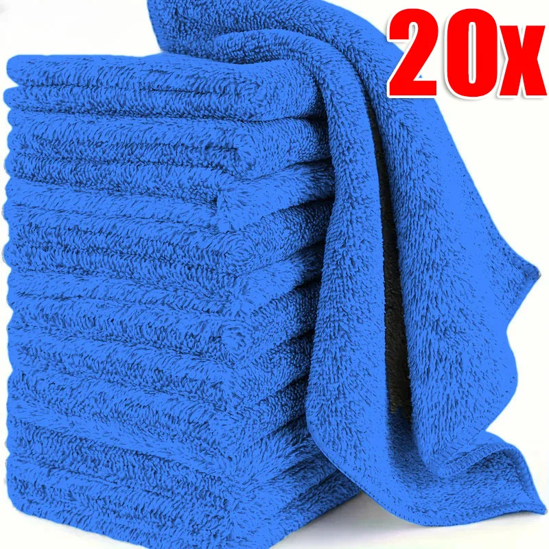 Microfiber Towels Car Wash Drying Cloths 20Pcs for Household Cleaning