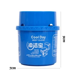 Automatic Toilet Bowl Cleaner Tablets - Deodorizing and Stain - Removing Blue Bubble Solution - Blue