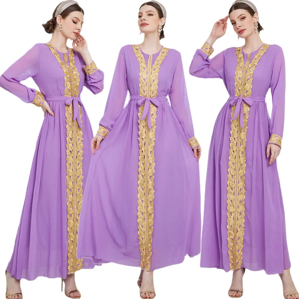 

Женское платье-макси в богемном стиле, Длинное Элегантное платье большого размера, вечернее платье в мусульманском стиле для весны