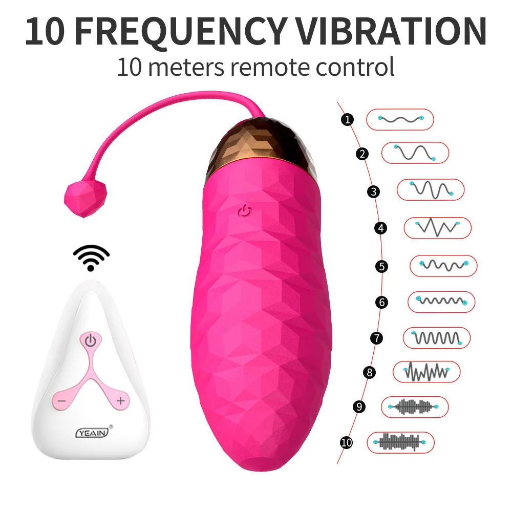 Remote Control Jump Egg Vibrator Colorful Diamonds 10 Speed G-Spot Vibrator With Remote Clitoris Stimulator Vaginal Toy Adult S70a102689c014feb98aded2c72d68d92u
