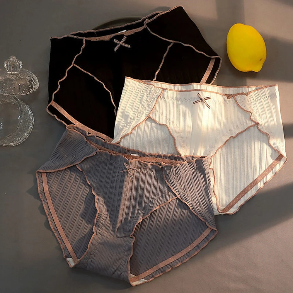 

Женское хлопковое нижнее белье, трусики для девушек, сексуальные бесшовные антибактериальные дышащие трусики с промежностью, женские трусики со средней талией