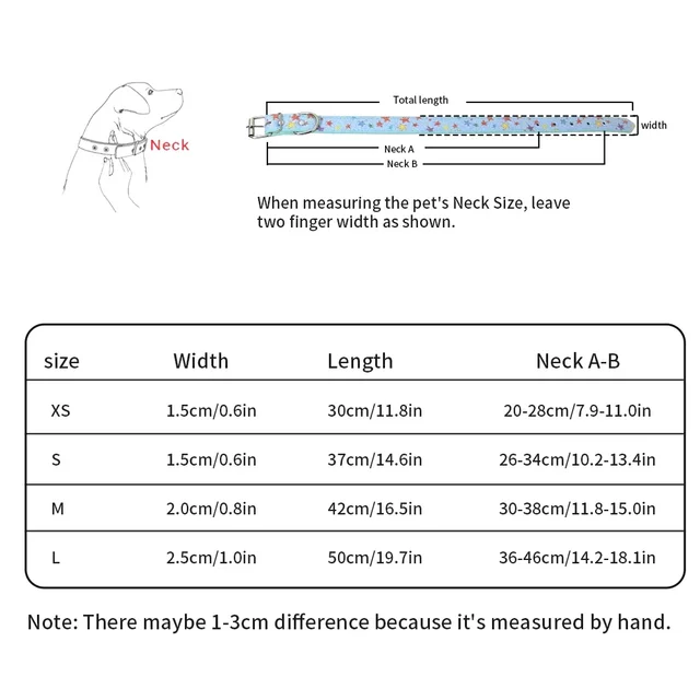 Adjustable Medium Dog Collar Fashion Comfortable Star Small Pet Cat Collar Breathable Convenient Dog Leash Accessories 2