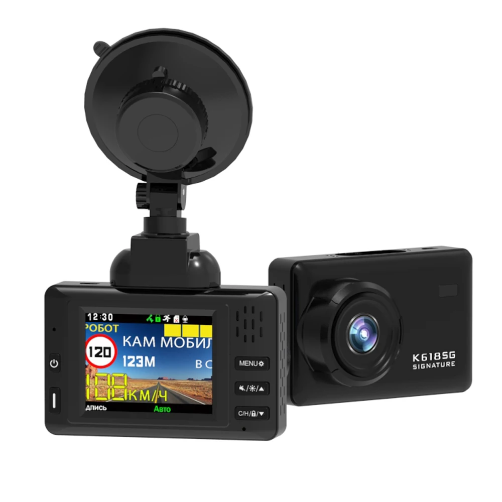 Автомобильный видеорегистратор 3 в 1 GPS радар-детектор запись FHD1080P магнитный