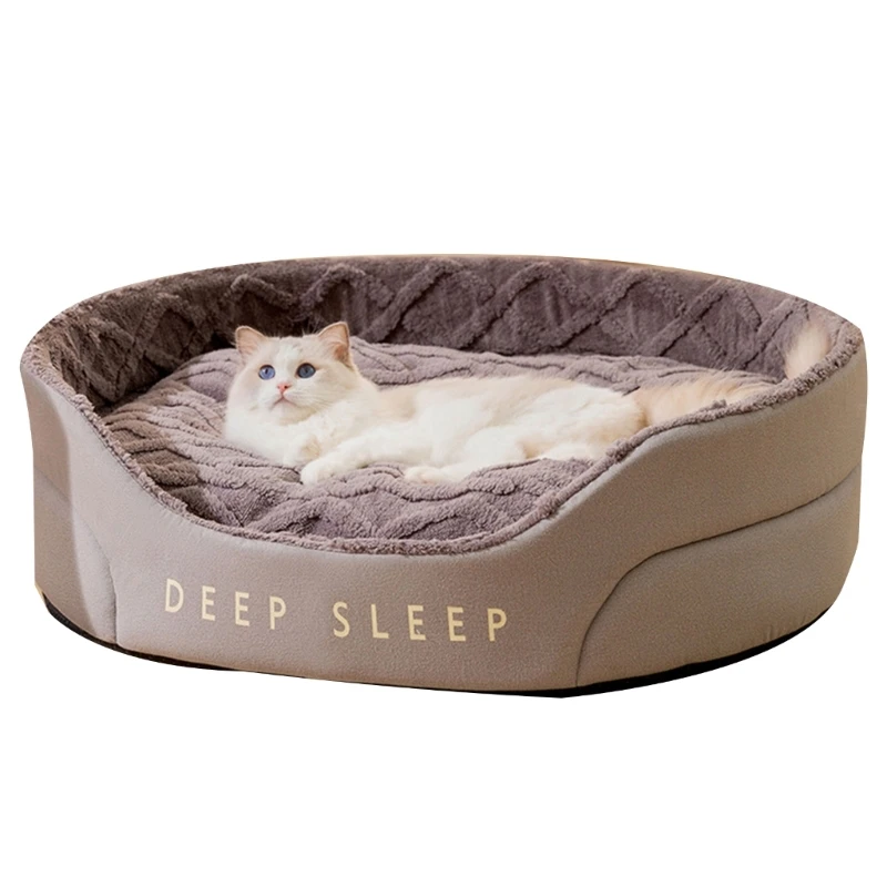 

Cat Cushion Winter Indoor Sleeping Bed for Puppy Pet Antislip Kennel Bed Mattress Soft Resting Bed for Small Medium Dog 6XDE