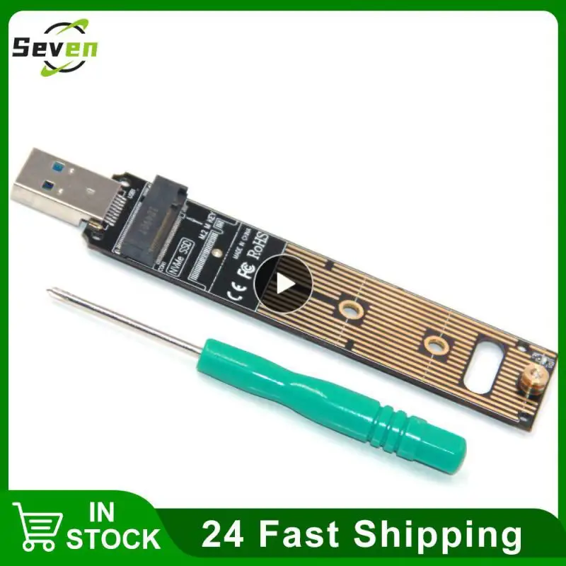 미니 플러그 앤 플레이 휴대용 방열 어댑터, USB 3.1 Gen 2, 인텔 블랙 오피스 액세서리, M.2 Nvme SSD-USB 3.1 어댑터