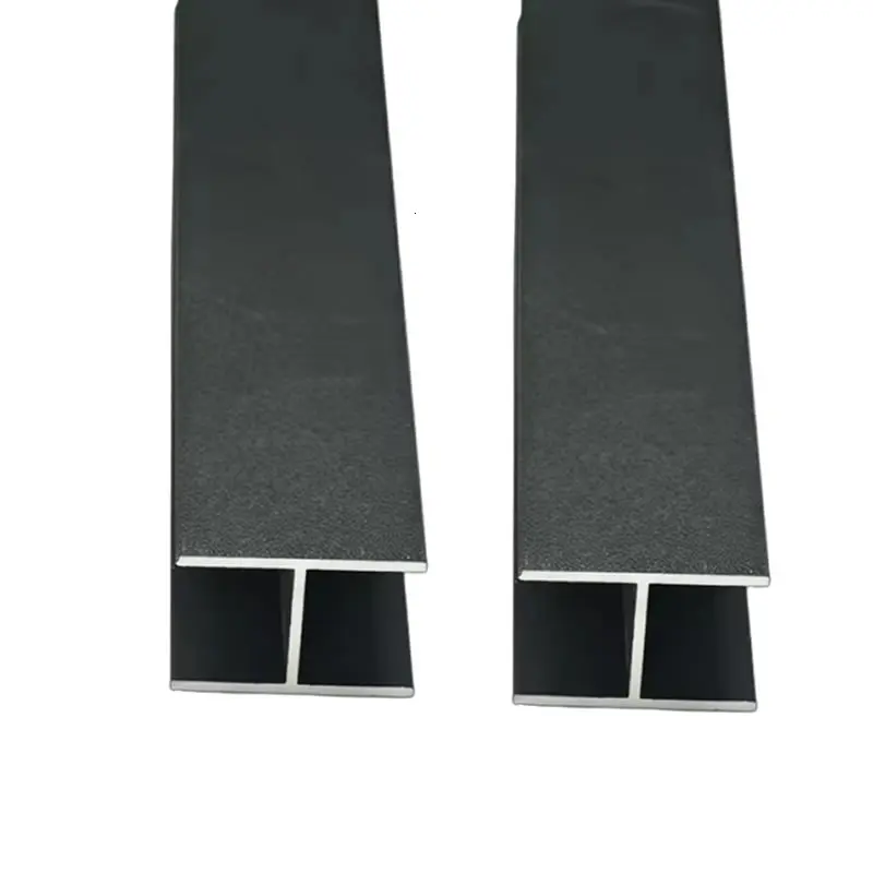 블랙 H형 알루미늄 높이 12-30mm 녹방지 알루미늄 H 채널 이음매 압력 스트립 유리 마감 엣지 스트립 장식 스트립