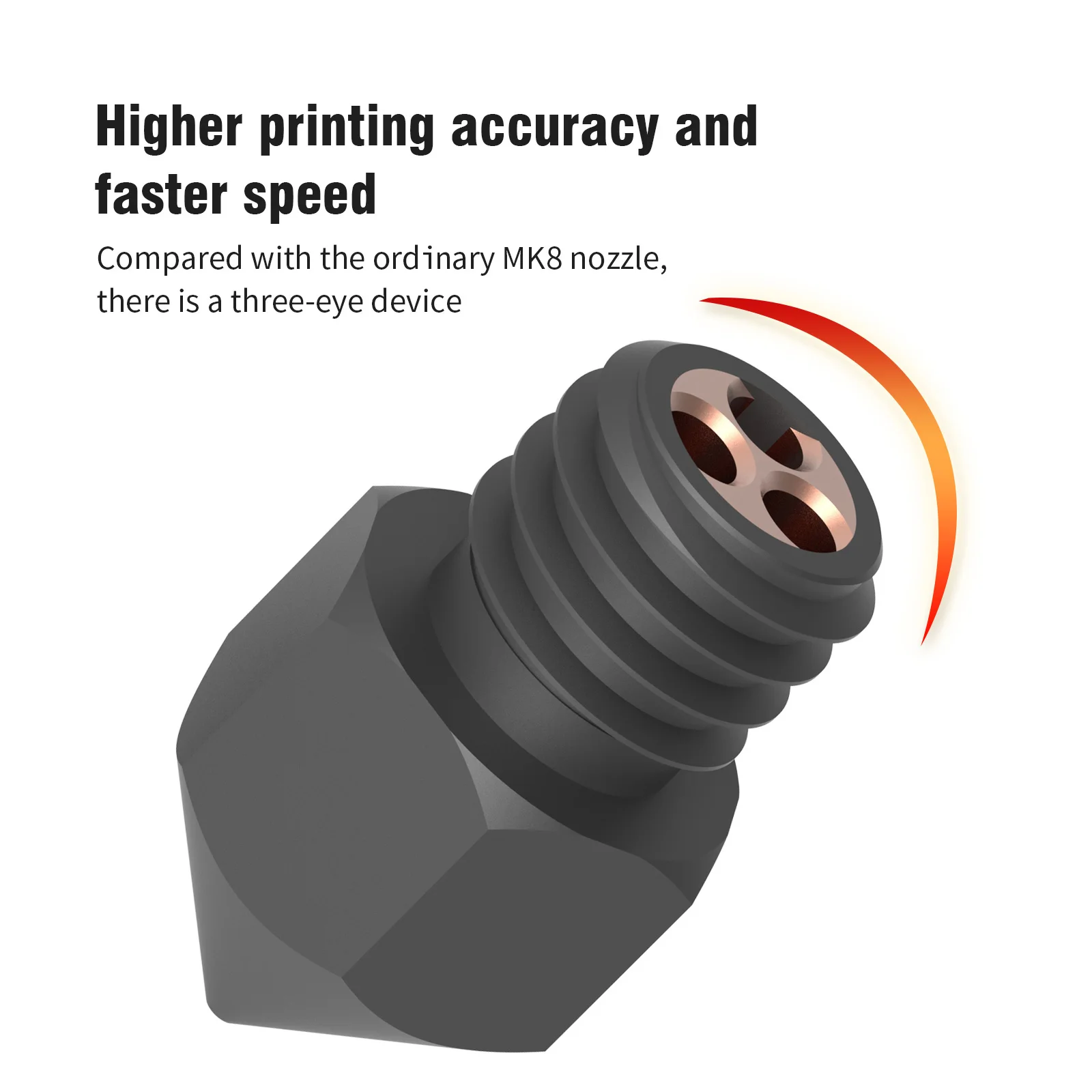 

MK8 High Flow Clone CHT Harden Steel 0.4,0.6mm print Nozzle for Ender 3 ,V2 Ender 5 CR10 3D Printer Extruder Fit 1.75mm Filament