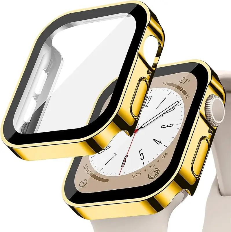 Tempered Glass+Cover For Apple Watch 11 10 9 8 7 46mm 42mm PC Bumper Screen Protector Case iWatch Series 7 6 5 4 SE3 44 40 45mm - Image 30