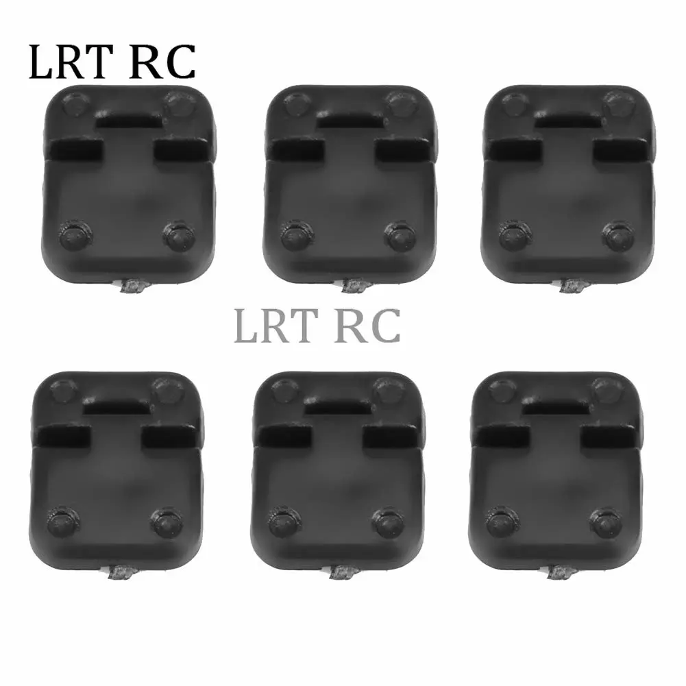 블랙 플라스틱 시뮬레이션 도어 경첩 및 도어 핸들, TRX4 1/10 RC 크롤러 자동차 업그레이드 장식 부품, 10 개