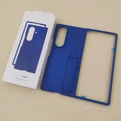 Premium Shockproof Samsung Galaxy Z Fold7 Foldable Phone Case with Built-in Stand for Z Fold 7 (Blue)