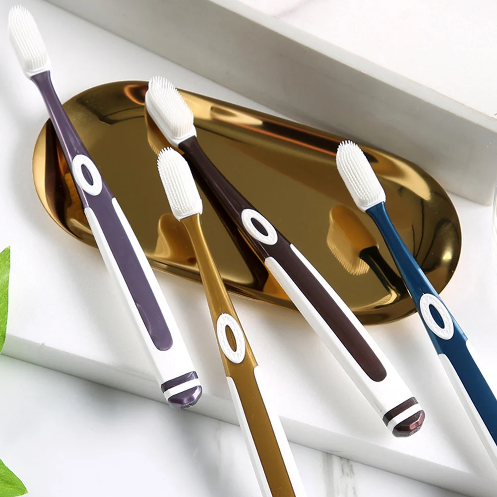 

Silicone Adult Tooth Brushes Portable Nano Toothbrushes (Assorted Color)