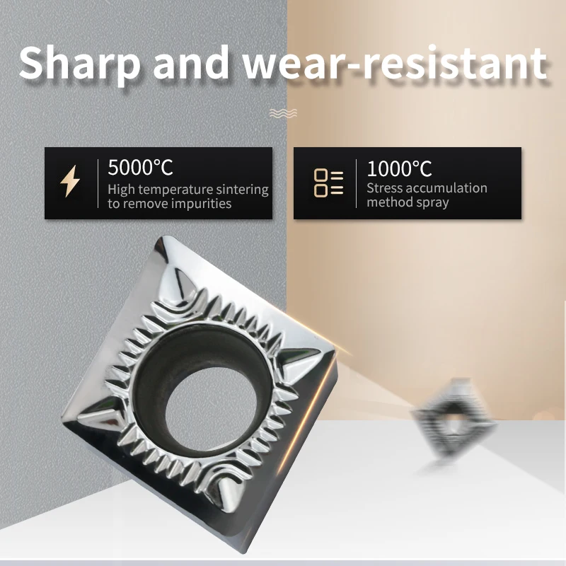 Carbide Insert CCGT060202 CCGT09T304 CCGT120408 AK H01 for Aluminum SCLCR External Turning Tool Blade Lathe Parts CNC Cutter turning tool insert