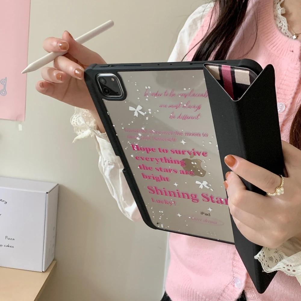 Minimalist Plaid Tablet Case For Apple iPad