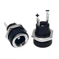 10/50PCS 5/10Pcs DC Power Supply Jack Socket Female Panel Mount Connector 5.5 2.1mm Plug Adapter 5.5x2.1 DC-022B - Image 6