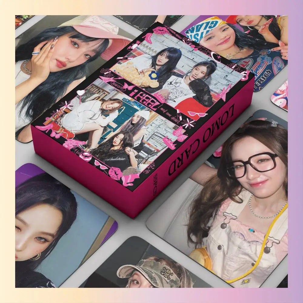 

55 шт./коробка (G)I-DLE Queen мини-альбом, фотооткрытка KPOP Lomo Card (в наличии)