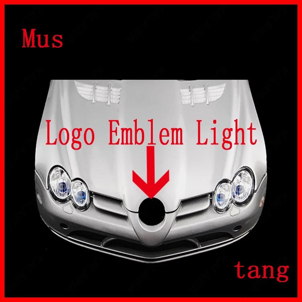 

Mus Fo 4D Front Rear Automobile LED Emblem Light tang rd Car Badge Logo Daylighting Bulb Marker DRL Dynamic Running Dynamic