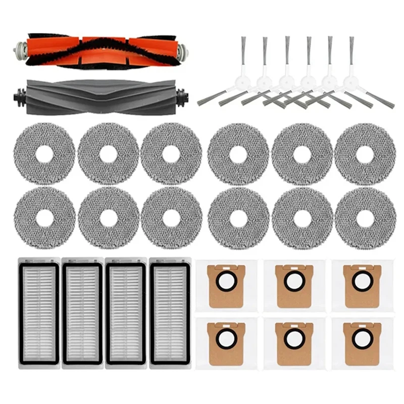 

For Dreame Bot L20 Ultra / X20 Pro Main Side Brush Hepa Filter Mop Dust Bag Robot Vacuum Cleaner Replacement Spare Parts