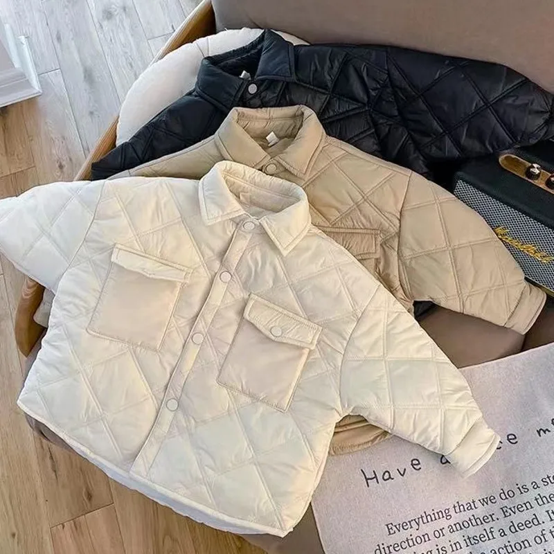 New Boy Winter Down Jacket Baby Thickness Kids Coats Children Autumn Winter -A042