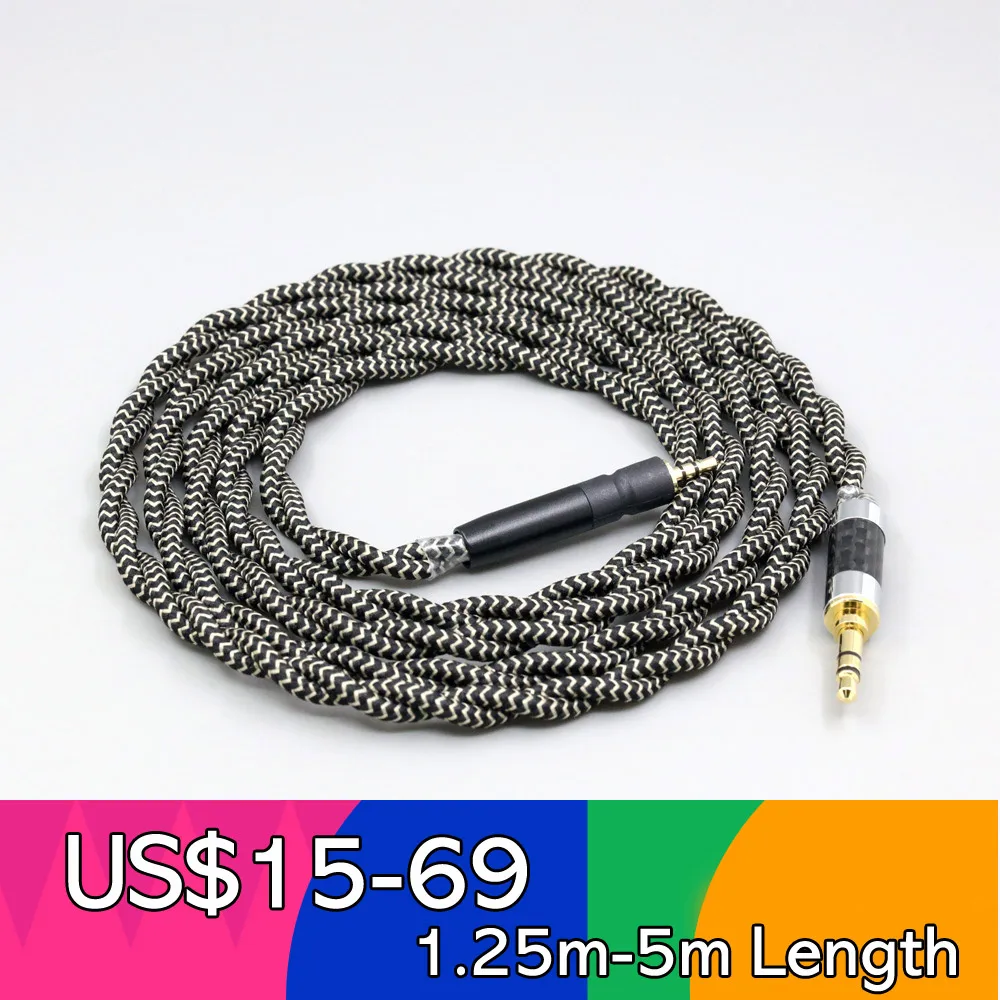 

2 Core 2.8mm Litz OFC Earphone Shield Braided Sleeve Cable For Sennheiser G4me Game One Zero PC 373D GSP 350 500 600 LN008458