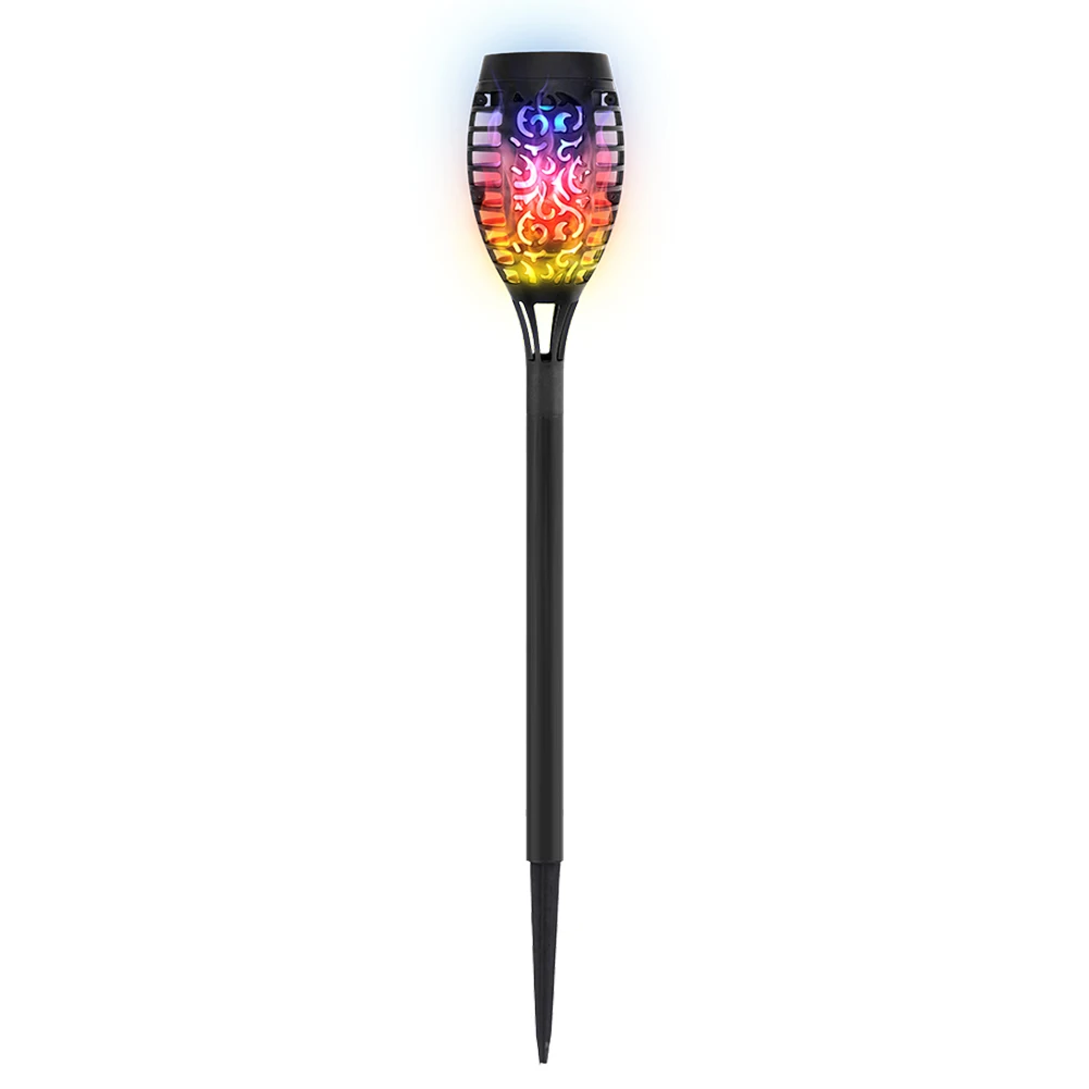 Solar Flame Torch Light 12-LED Flickering-Garden Decor
