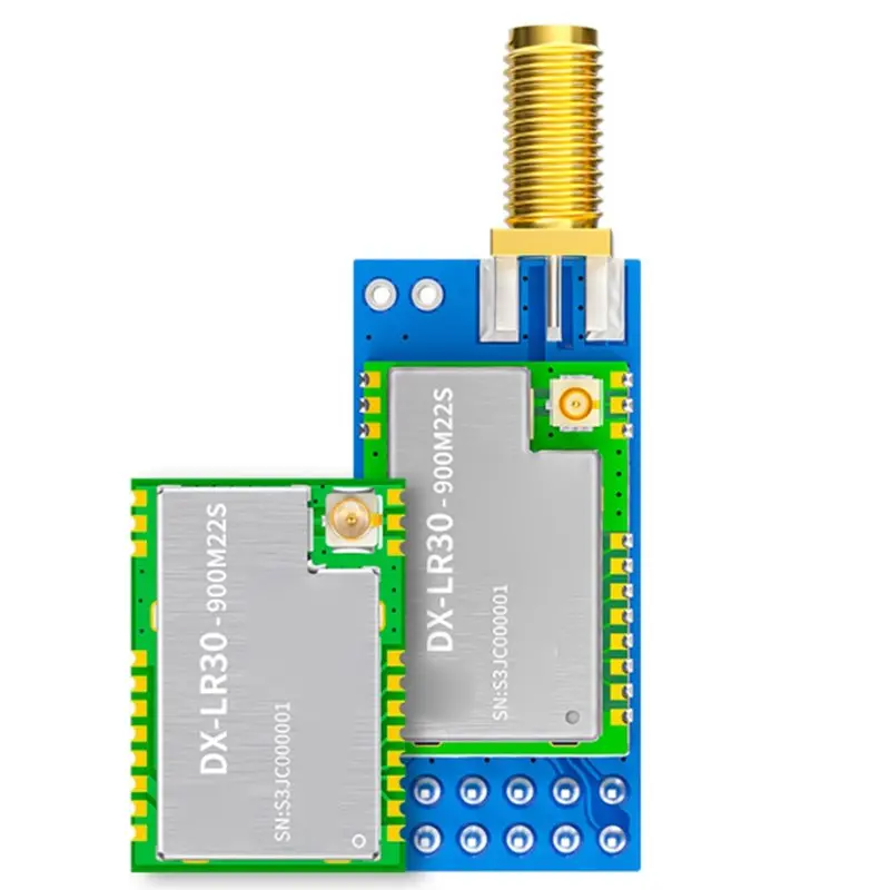 【꼭 있어야 할 것】DX-LR30 SX1262 칩 로라 모듈 SX1262 RF 모듈 8Km 22Dbm UART 스프레드 스펙트럼 기술 개발
