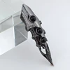 Vintage Punk Dragon Claw Finger Ring For Women Dark Black Skeleton Knuckles Armor Gothic Punk Rings Jewelry Accessories 3