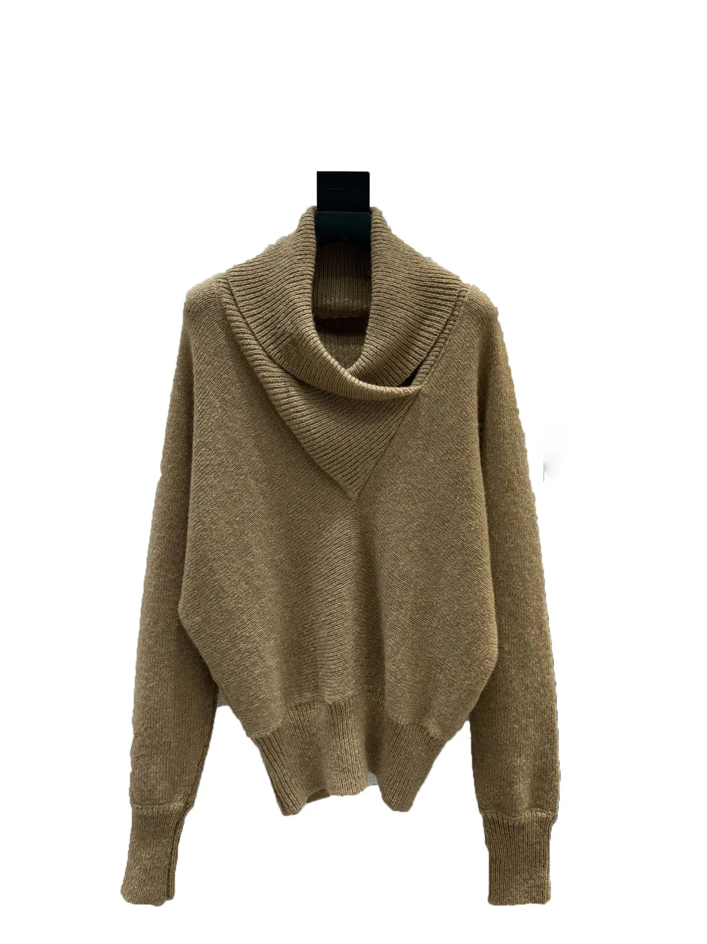 

Mid-length sweater high elastic fabric casual fashion 2024 fall new 1013