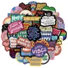 10/30/50PCS Inspirational Text Positive Stickers DIY Diary Phone Laptop Luggage Skateboard Graffiti Decals Fun for Kid Toys Gift 1