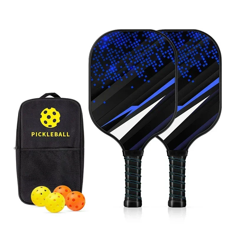 New Glass Fibre Pickleball Durable Handle Peak Polypropylene Honeycomb Core Protective Edge Guard Racquet Set