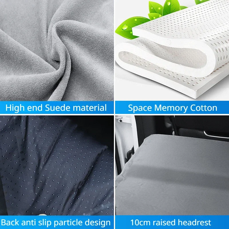 For Tesla Model 3 Model Y-Mattress Outdoor Camping High Quality Flocking Special Suede Fabric Cotton Car Travel Bed