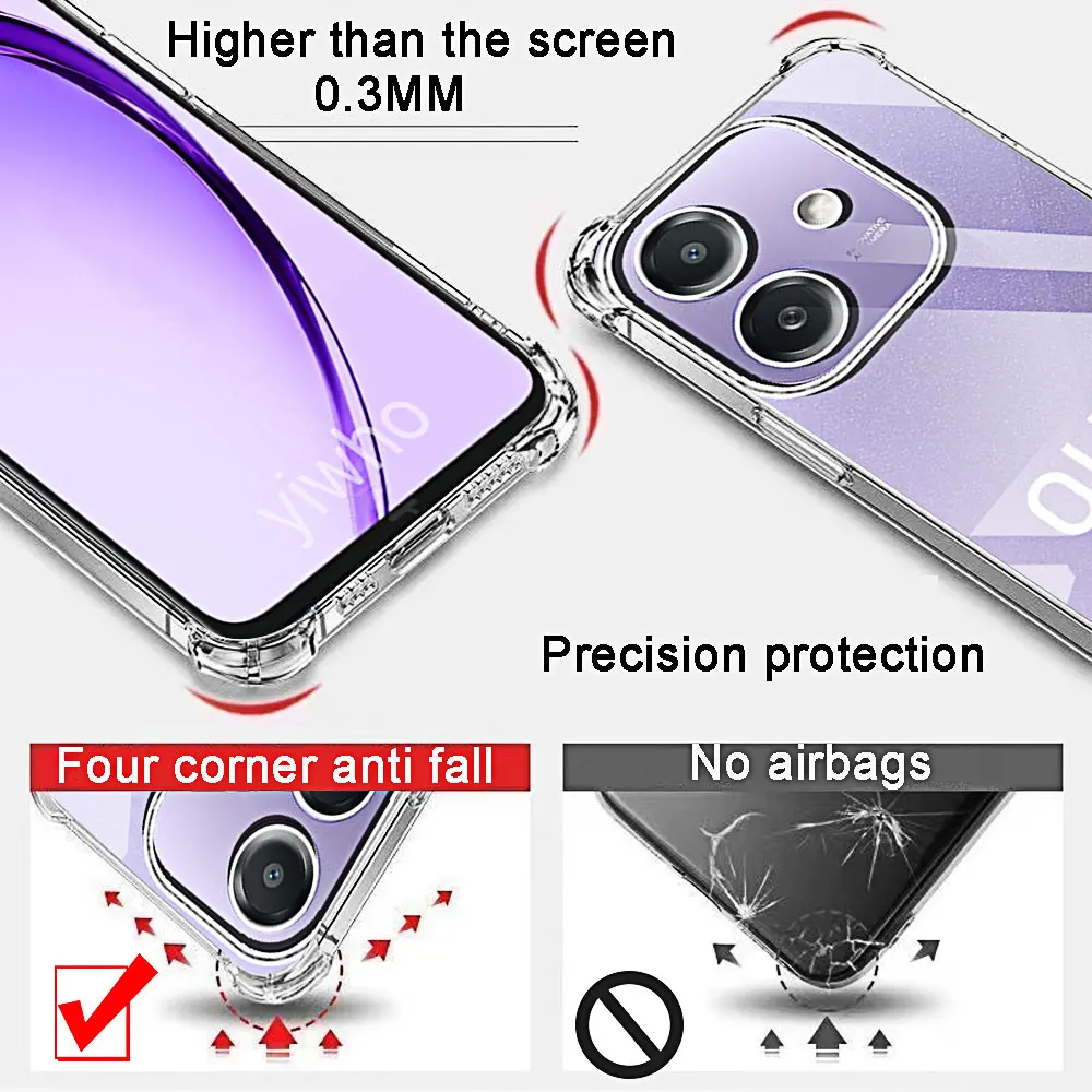 Luxury Clear Phone Case - Transparent Soft Shockproof Full Cover