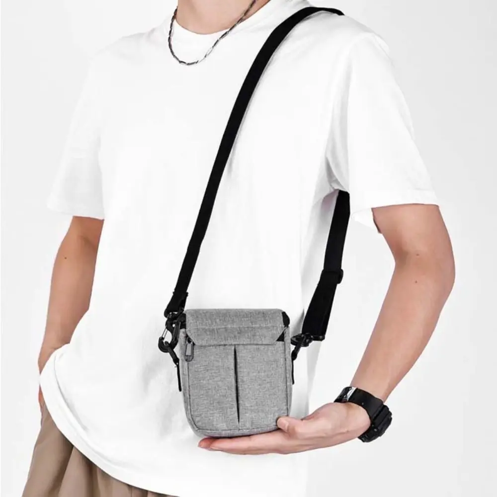 Borsa per Fotocamera in Nylon Leggero, Custodia Protettiva per Obiettivo DSLR a Tracolla Singola, Resistente Borsa da Viaggio per Esterni - immagine 3