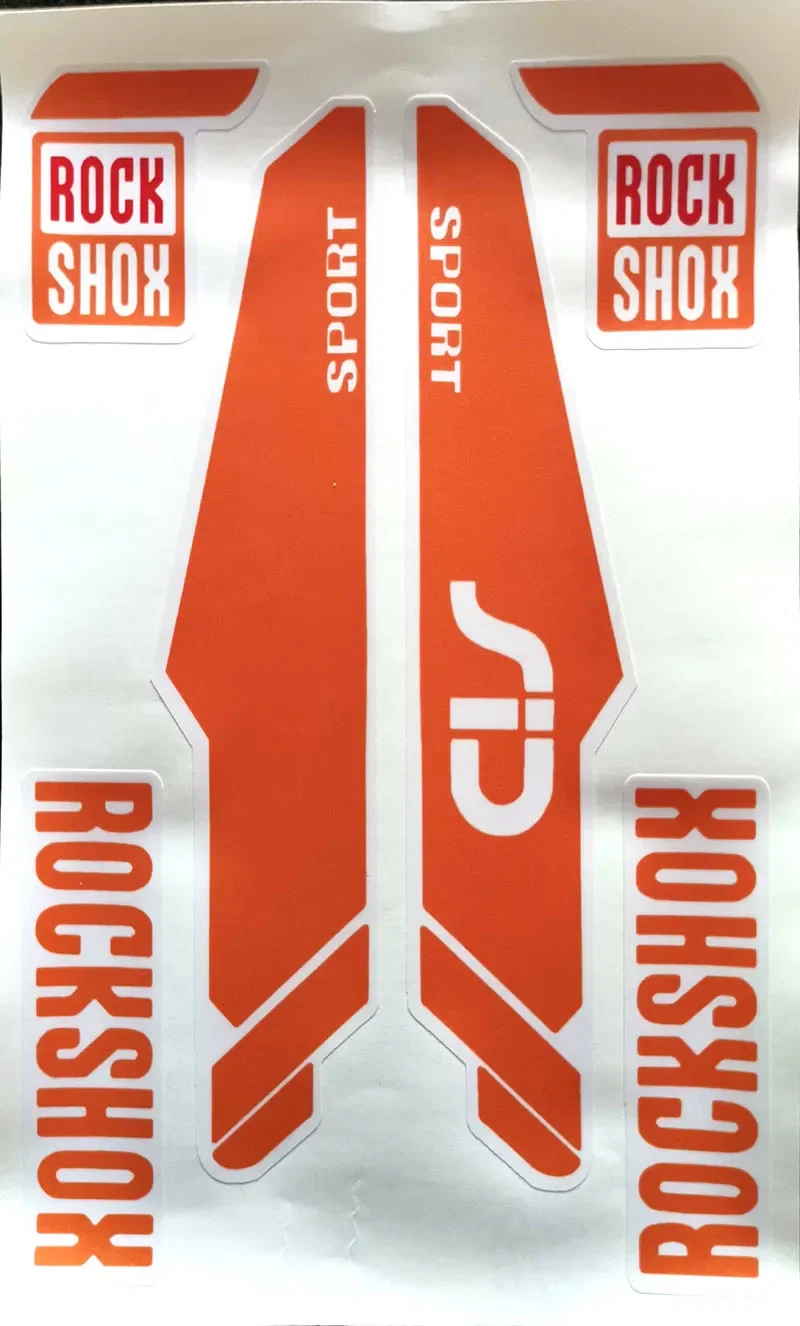 Reflective mountain bike frame stickers for rockshox rock shox sid bicycle fork sticker hot sale reflective stickers,bike stickers,bike frame stickers