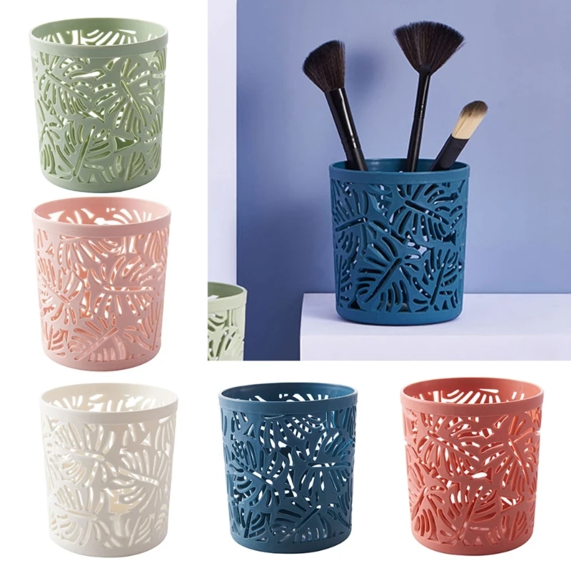 Pen Holder Creative Hollow Leaves for Pencil Brush