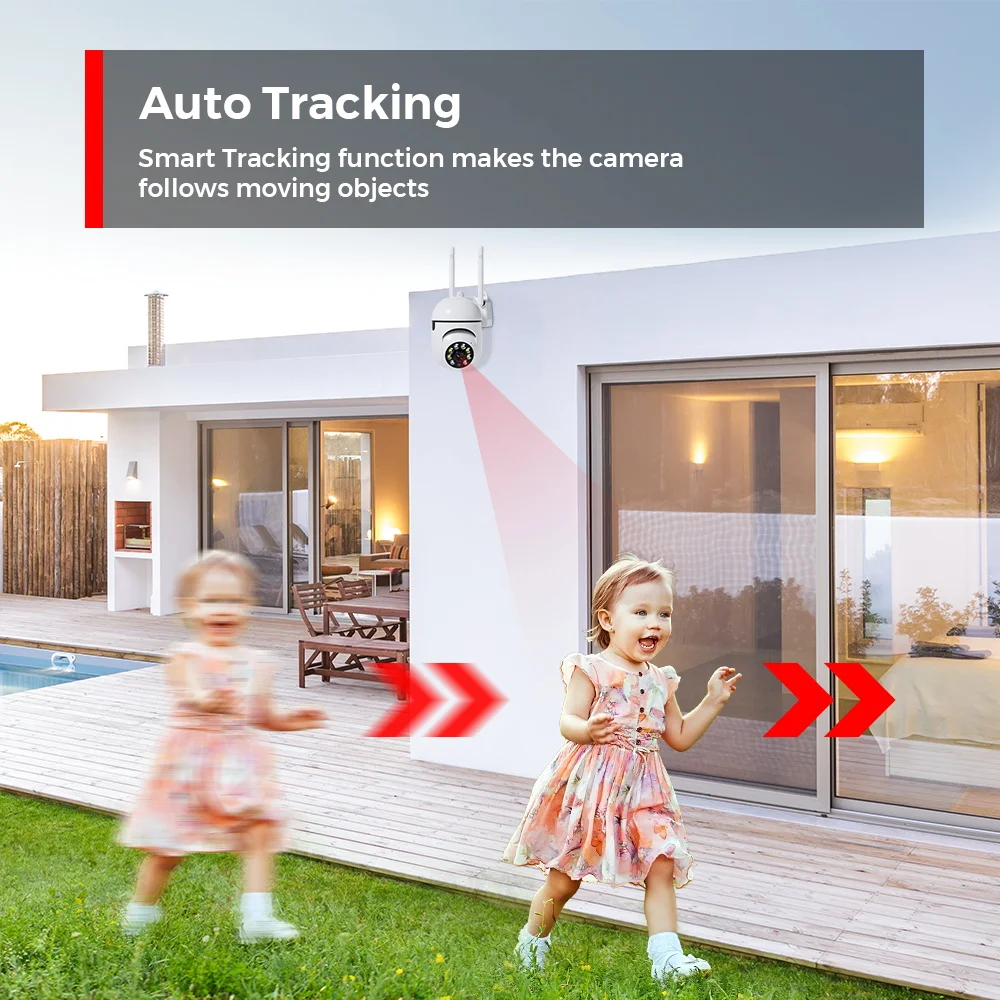 BESDER 2MP 5V PTZ IP Camera Wifi Indoor Night Vision Wireless Security CCTV Camera P2P RTSP 4X Digital Zoom Security Protection 5