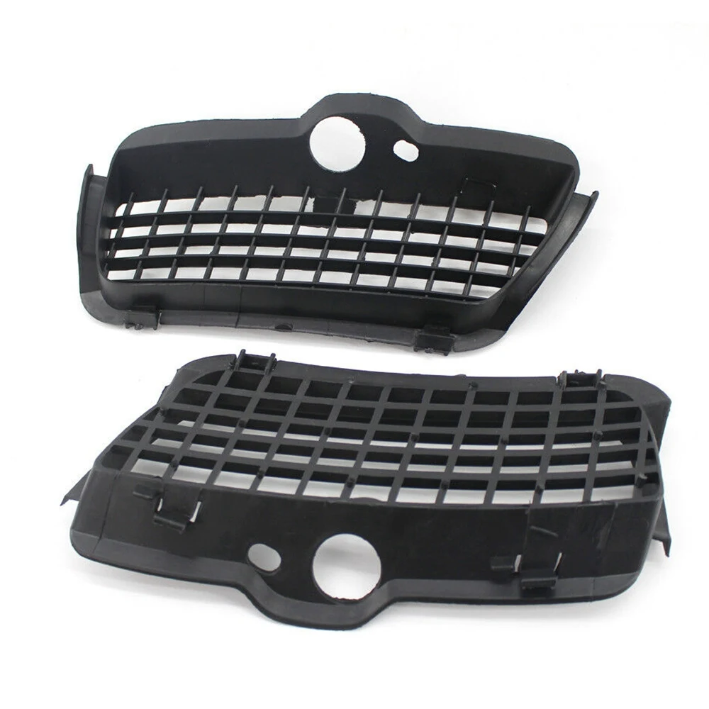 Sleek Black Car Fog Light Bumper Grille
