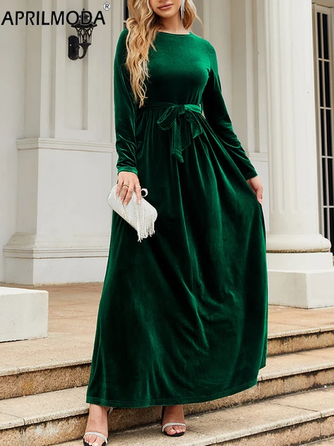 Imitate Real Velvet Dress Early Autumn 2022 New Large Women's Gold Velvet  Brand High-end Long Sleeve Dress Plus Size L-5XL - AliExpress