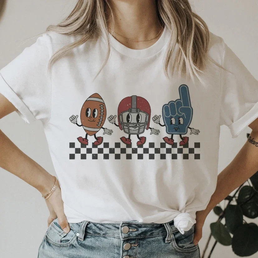 

Модная и милая летняя футболка с коротким рукавом, бейсбольная рубашка для женщин, женская рубашка с принтом из мультфильма, модная футболка с рисунком