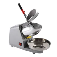 Broyeur à glace électrique avec double couteau, machine à glace concassurera, mise à niveau commerciale, petit ménage, haute puissance, Smunvétérans wn 1