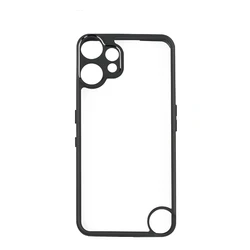 Enhanced Shockproof Bumper Back Case Cover with Frosted Transparent Design for Nothing CMF Phone 2 Pro (Black)